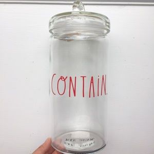 Rae Dunn Glass Container